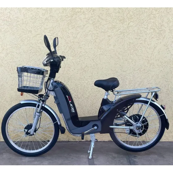 Bicicleta Elétrica Duos Bike E-maxx 350w 48v 12ah Cor Preto