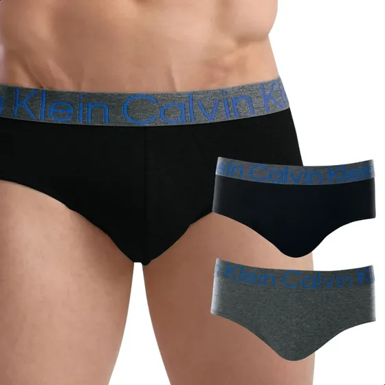Kit 2 Cuecas Calvin Klein Slip Brief Cotton Algodão Original