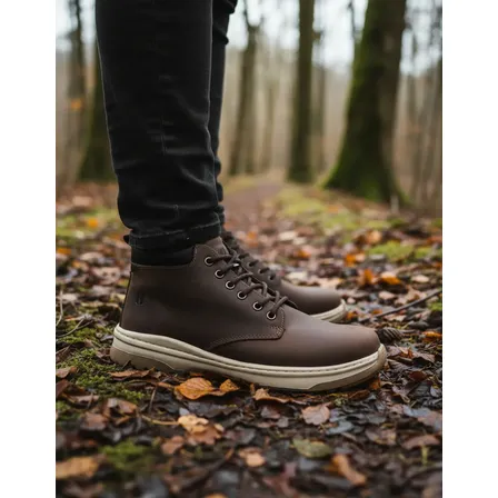 Bota Masculina Couro Horman Cafe Adulto.
