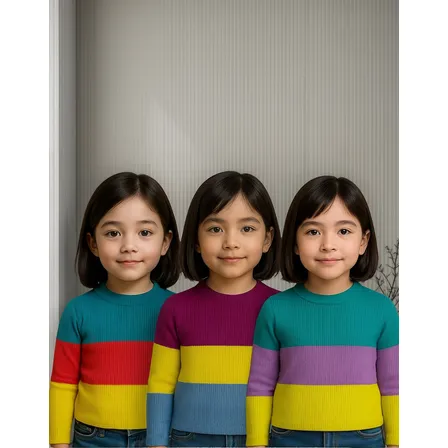 Kit 3 Blusa Cacharrel Inverno Meninas Quentinha Tricô