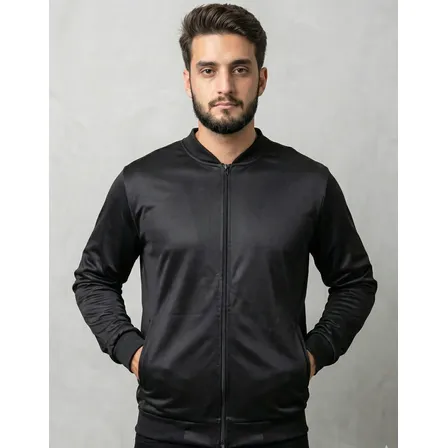 Jaqueta Masculina Bomber Chimpa Com Zíper E Bolsos