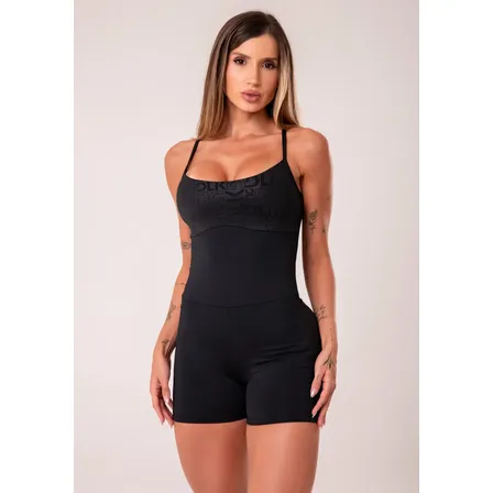 Macaquinho Fitness Feminino Com Bojo E Bolsos Reflections