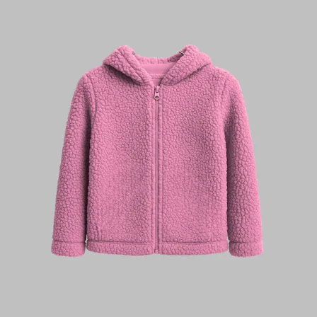 Blusa De Frio Infantil Casaco Teddy Menina Com Capuz