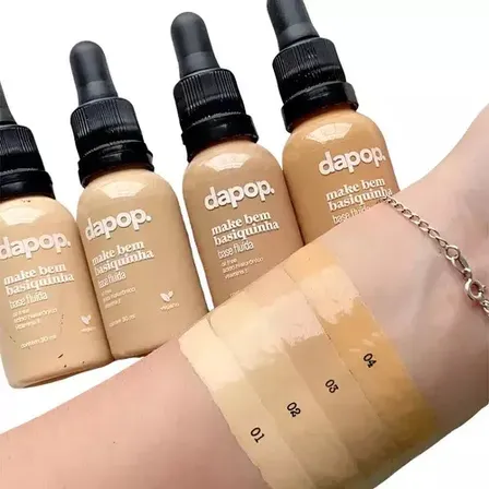 Base Fluída Liquida Dapop Natural Make Bem Basiquinha Dapop