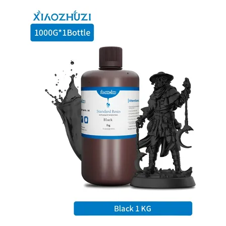 Resina Xiaozhuzi Standard 1kg, Preto Branco Cinza Transparen
