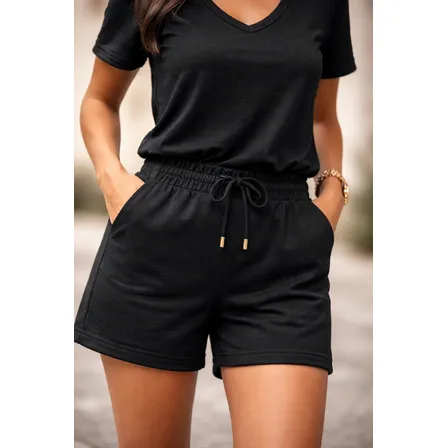 Conjunto Feminino Blusa E Shorts Moletinho Molecotton Laine