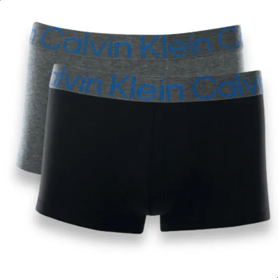 Kit 02 Cuecas Calvin Klein Ck Low Rise Trunk Cotton