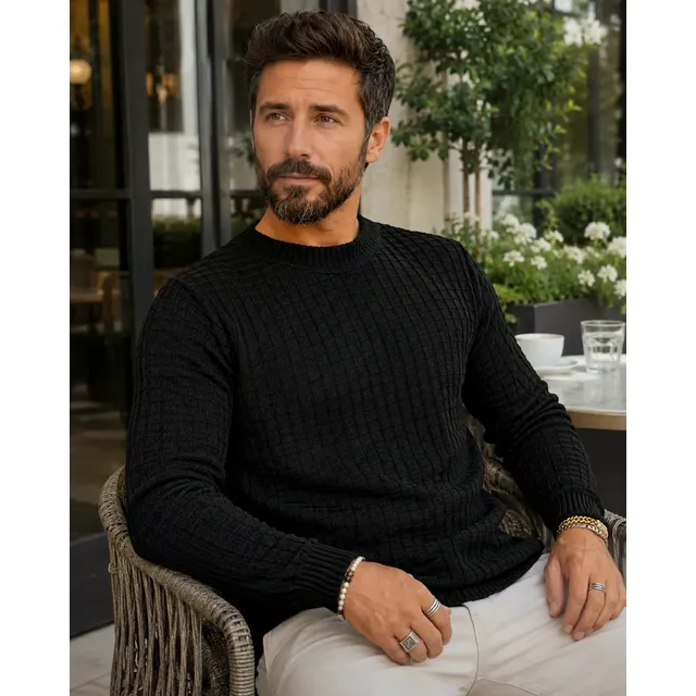 Blusa De Frio Suéter Masculino Lã Tricot