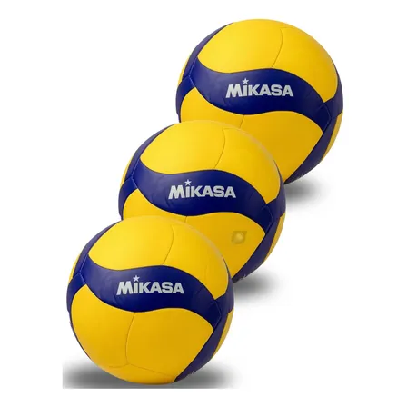 Kit 3 Bola De Voleibol Mikasa V360w Quadra Areia Leve Macia