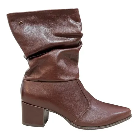 Bota Feminina Pegada Frontier Cano Médio Couro