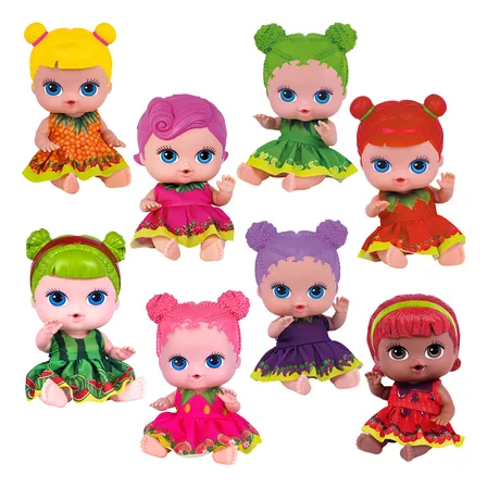 Boneca Bebê Coleção Frutinhas Cotiplás Cheirinho Frutas Fofa