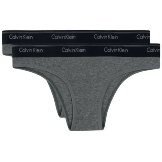 Kit 2 Calcinhas Calvin Klein Tanga Algodão Cotton Respirável