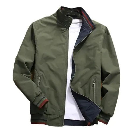Jaqueta Casual Masculina Elegante, Jaqueta Reversível