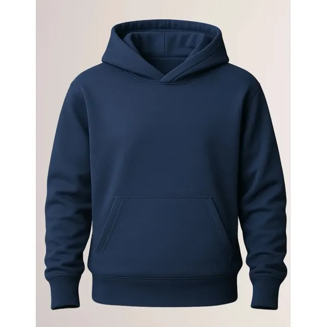 Moletom Canguru Liso Algodão Unissex Blusa De Frio Flanelado