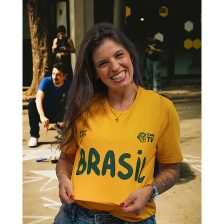 Camisa 10 Amarela Traje Cazétv