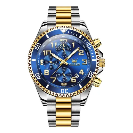 Relógio Masculino Original Olevs 2926 Quartzo Aço Luminoso