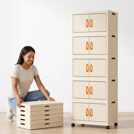 Organizador Multiuso 5 Gavetas Rodinhas 50cm Largura