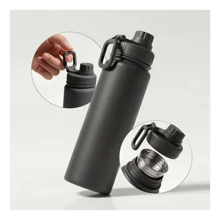 Garrafa Térmica Inox 800ml Antivazamento Academia Squeeze