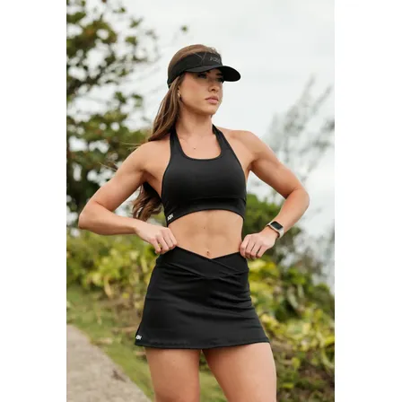 Conjunto Unique Short-saia Zero Transparência+top Aqn Sport