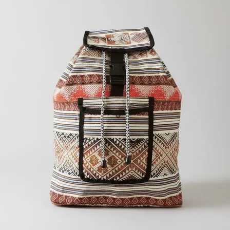Mochila Peruana Hippie Boho Étnica Artesanal Lhamas