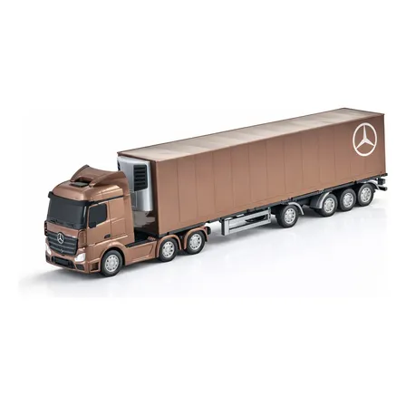 Caminhão Mercedes-benz Baú Refrigerado Miniatura Detalhado