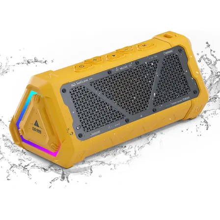 Alto-falante Bluetooth Portátil Impermeável Mlove P3, Cor Preta E Amarela Amarelo