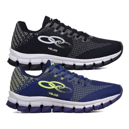 Kit 2 Pares Tenis Olympikus Masculino Academia Trabalho Leve