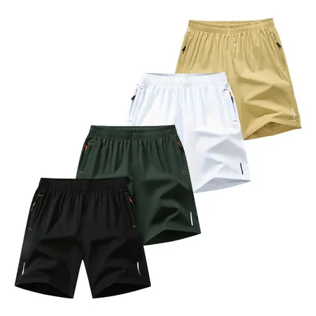 Kit 4 Bermudas Masculinos Verão Tecido Secagem Rápida