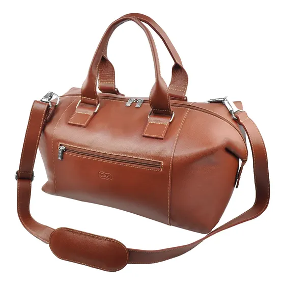 Mala / Bolsa De Viagem Em Couro Legitimo 493 * Galvani *