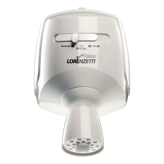 Chuveiro Elétrico De Parede Lorenzetti Relax Ultra Branco 5500w