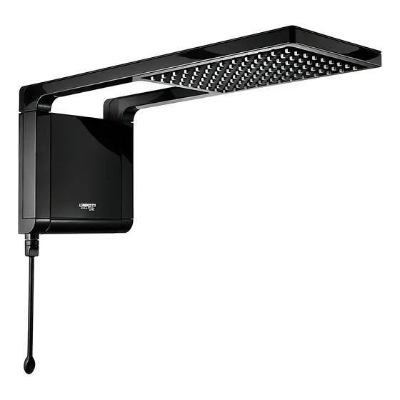 Chuveiro elétrico de parede Lorenzetti Acqua Ultra Storm preto 6800W 220 Preto