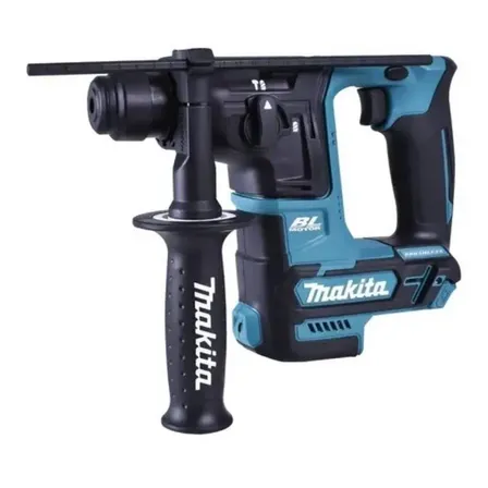 Martelo rotativo eletropneumático azul sem fio Makita HR166DZ