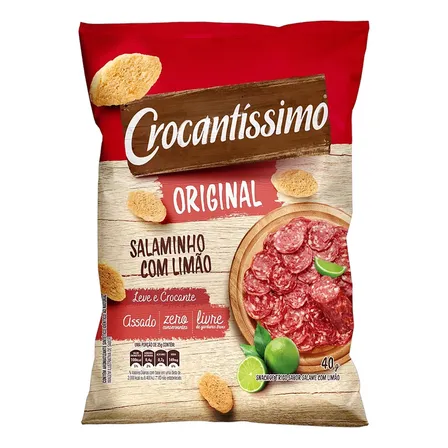 Snack de Trigo Crocantíssimo Salaminho com Limão 40g