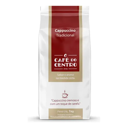 Cappuccino Tradicional Cremoso Com Canela Café Do Centro 1kg