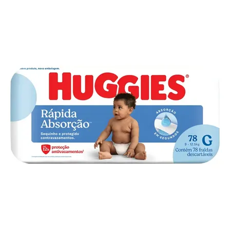 Huggies Tripla Proteção Fralda G 78 Unidades