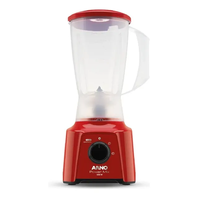 Liquidificador Arno Power Mix Lq11 1,25l 500w Verm Cor Vermelho