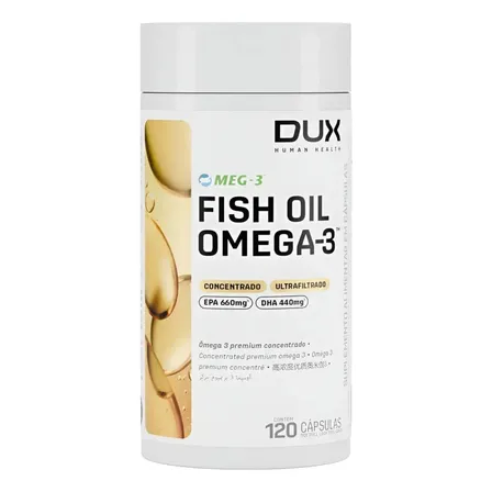 Fish Oil Ômega 3 Dux Nutrition 120 Cápsulas Natural