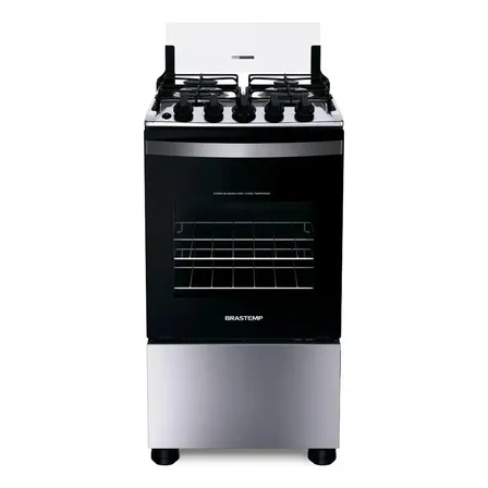 Fogão Brastemp 4 Bocas Inox Bfo4nbr - Bivolt