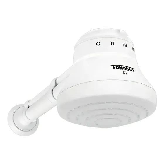Chuveiro Elétrico Faminho 4t 220v 6800w Baixa Pressão C/cano Branco 6.8 Kw