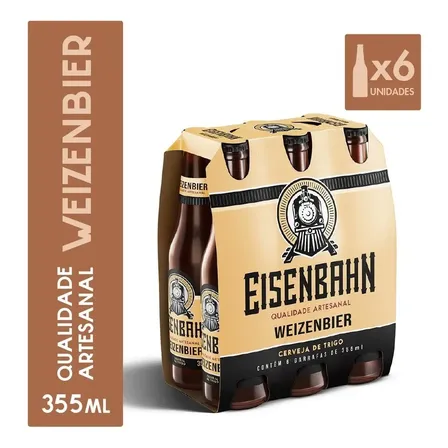 Eisenbahn Long Neck 355 Ml Weizenbier 6 Unidades