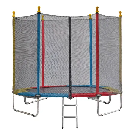 Cama Elástica Infantil Protoys De 2,44m Colorida Com Rede De Proteção