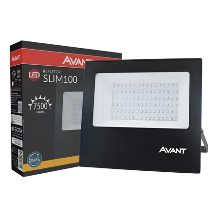 Refletor Led 100w Branco Quente Cor da carcaça Preto Cor da luz Branco-quente