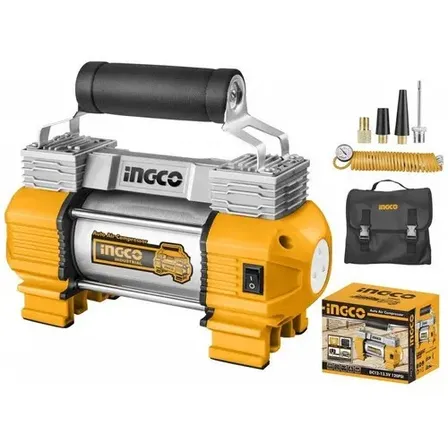 Compressor De Ar Automático Para Serviços Pesados Ingco Yellow Laranja 12v
