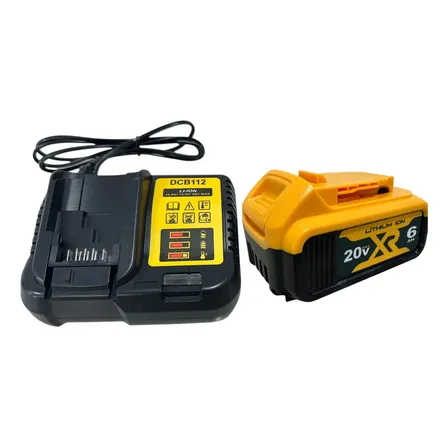 Bateria 6ah 20v E Carregador Para Dewalt