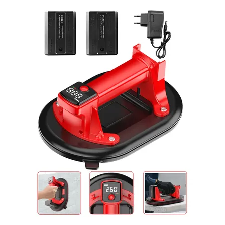 Kit Ventosa Automática Recarregável 260kg Com 2 Baterias