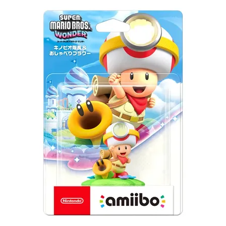 Amiibo Super Mario Bros.wonder Captain Toad & Talking Flower