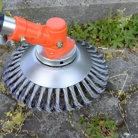 Escova De Aço Roçadeira Limpeza Pavers Calçada Ladrilhos 6