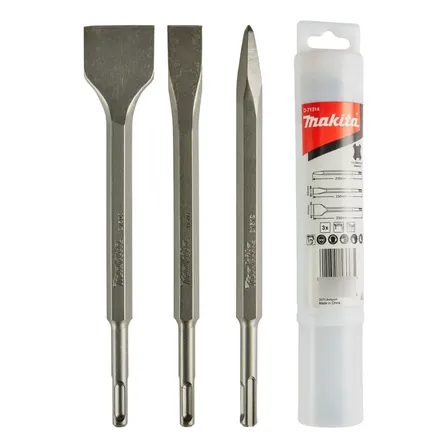 Kit Ponteiro E Talhadeiras 3 Peças Makita D-71314 Sds-plus