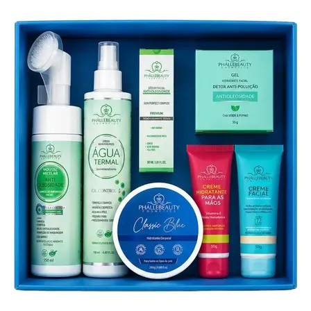 Caixa Luxo Skincare Cuidado Facial Pele Oleosa Anti Acne