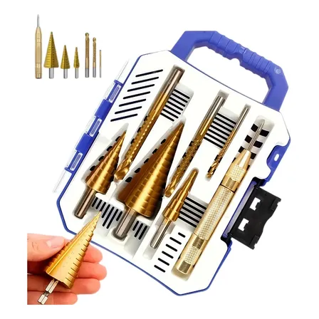 Broca Escalonada Cone De 4 A 32mm De Aço Rapido Espiral